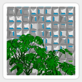 Block and Plant: Monstera Sticker